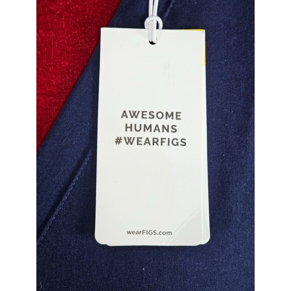 NWT Figs Women's Navy Blue Catarina One Pocket Medical Scrub Size XL 1707 - Picture 10 of 14